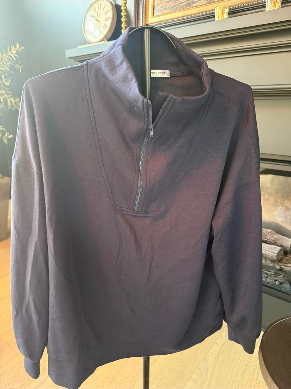 Women’s blue Quarter-Zip Sweater